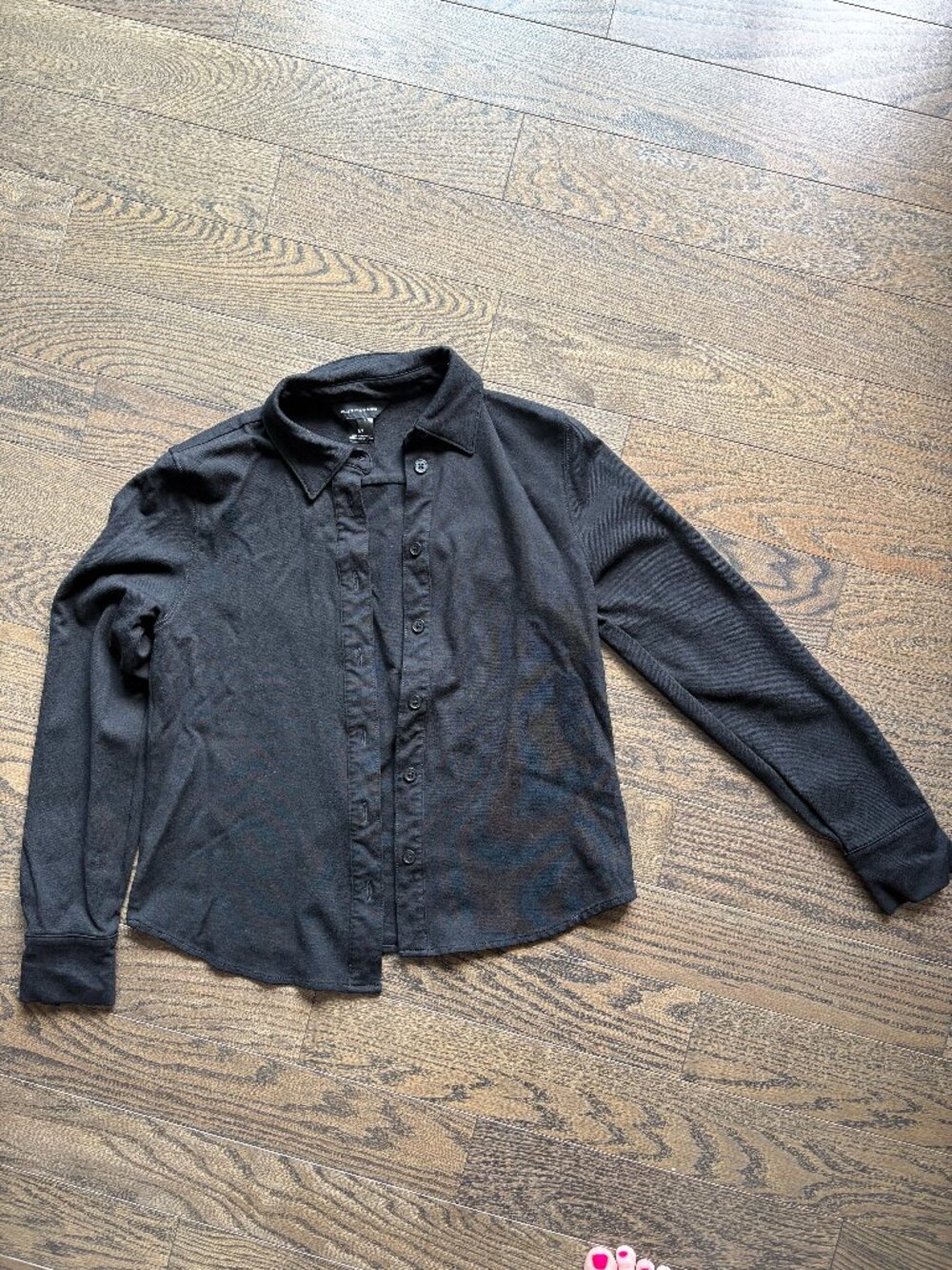 Black Club Monaco Long Sleeve Button Down